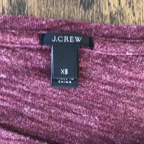 J Crew Linen Colorblock Baseball T-shirt XS - Picture 2 of 4